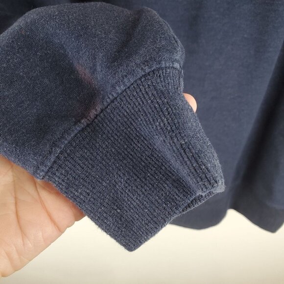 Wildfox Sweatshirt‎ Womens Small Good Vibes Needlework Navy Blue Crew Oversized - Picture 7 of 7